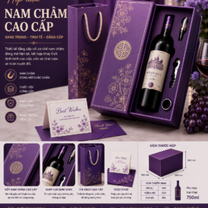 Hộp rượu cao cấp + đồ phụ kiện
