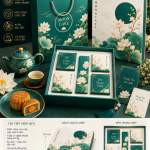 Hộp trung thu cao cấp + hộp dao
