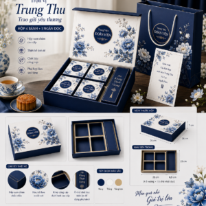 Hộp trung thu cao cấp + hộp dao